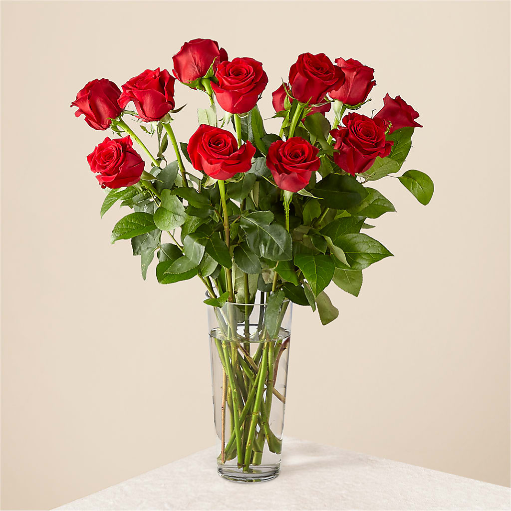 Long Stem Red Rose Bouquet – Creative Florist, Cherry Valley MA