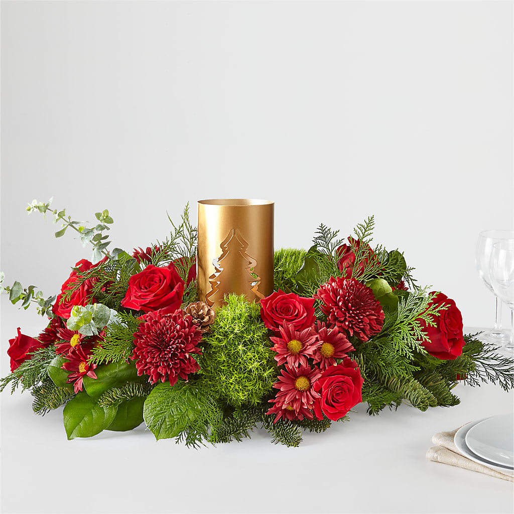 Toast the Season Centerpiece – Creative Florist, Cherry Valley MA