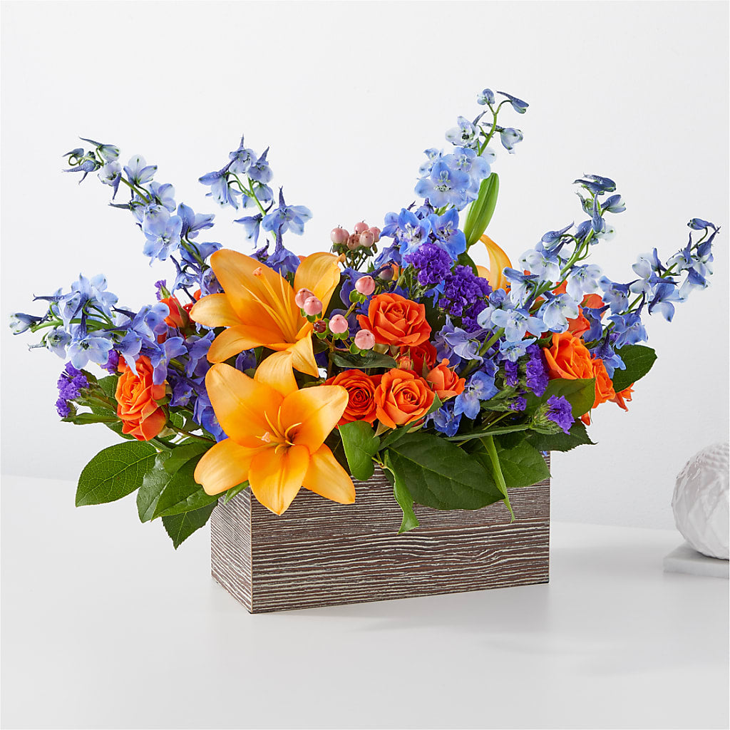 Radiant Citrus Box Bouquet – Creative Florist, Cherry Valley MA