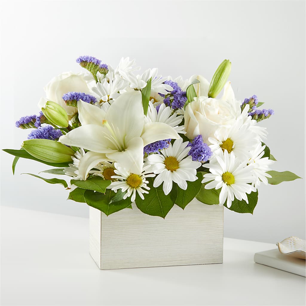 Beyond Blue Box Bouquet – Creative Florist, Cherry Valley MA