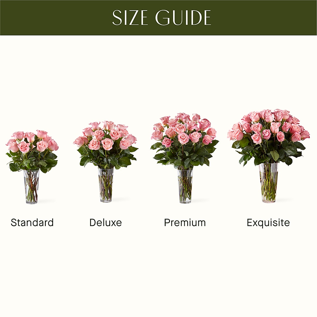 Long Stem Pink Rose Bouquet – Creative Florist, Cherry Valley MA