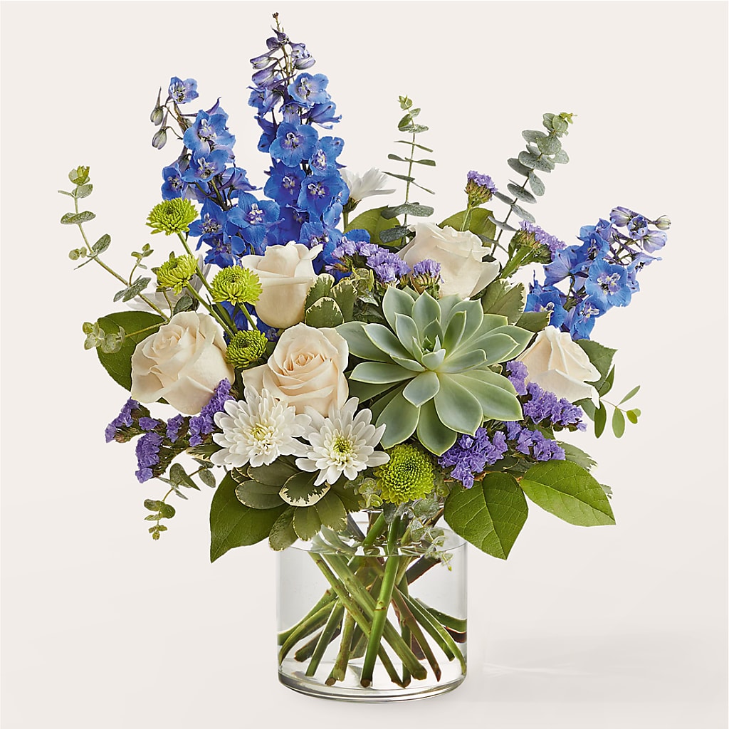 Cerulean Waves Bouquet – Creative Florist, Cherry Valley MA