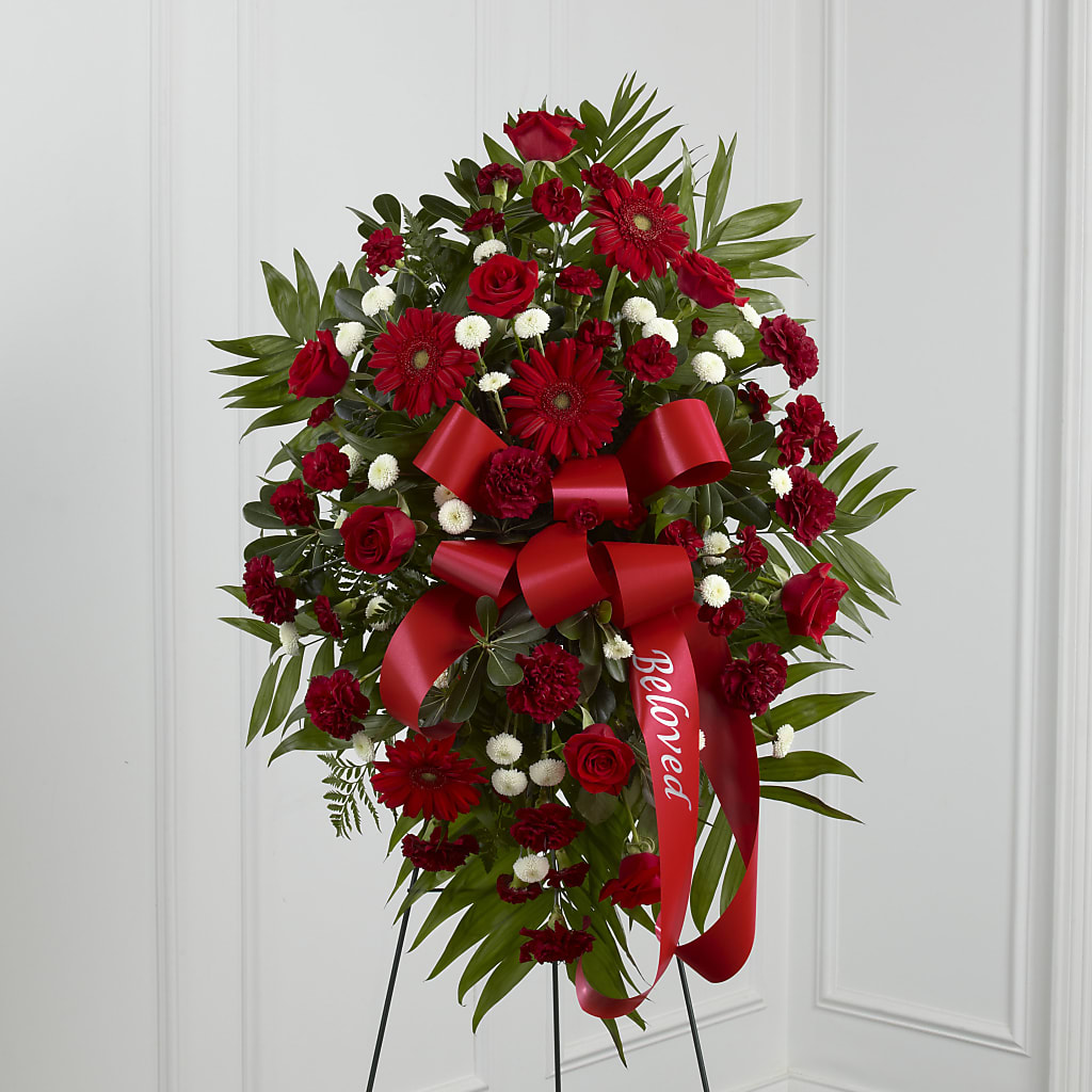 Treasured Memories Standing Spray – Creative Florist, Cherry Valley MA