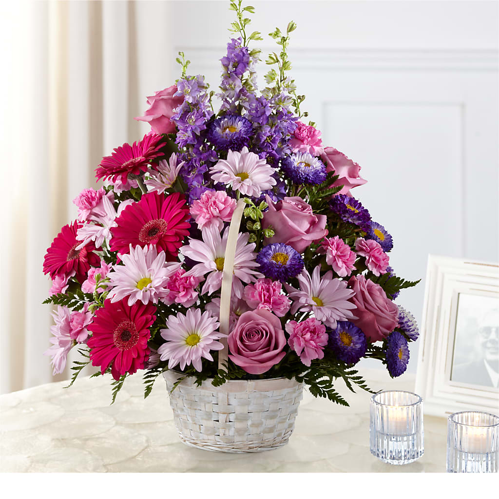 Pastel Peace Basket – Creative Florist, Cherry Valley MA