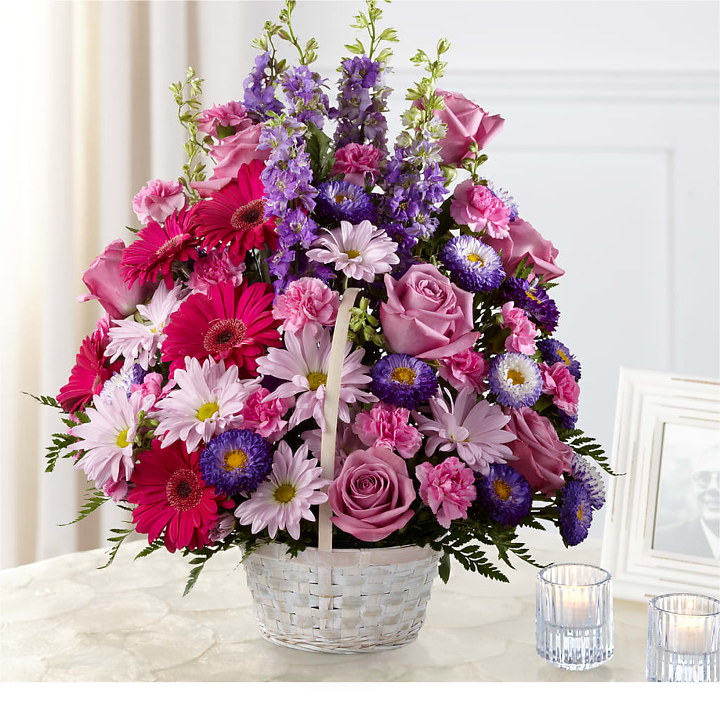 Pastel Peace Basket – Creative Florist, Cherry Valley MA