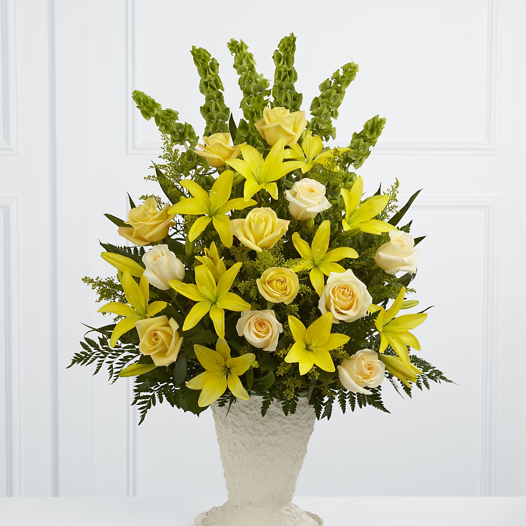Golden Memories Arrangement – Creative Florist, Cherry Valley MA