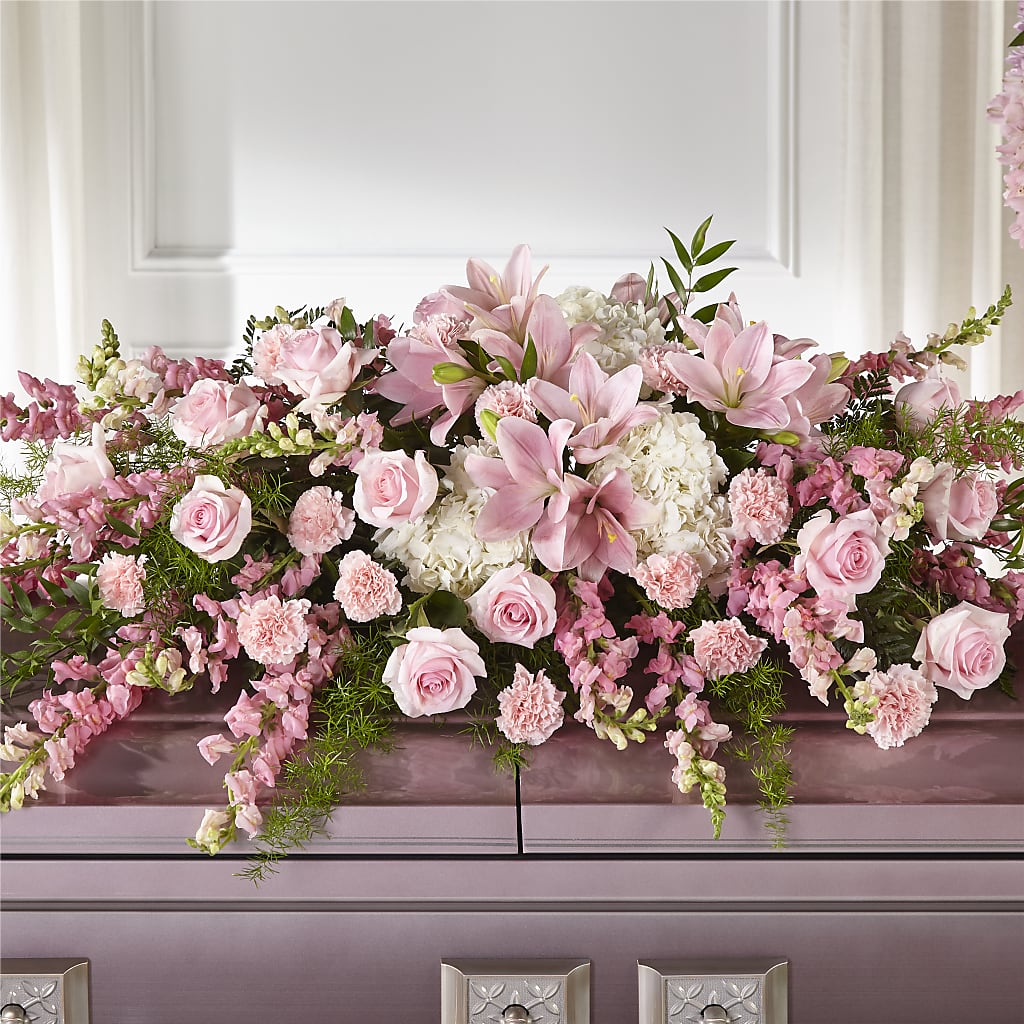 Life & Remembrance Casket Spray – Creative Florist, Cherry Valley MA