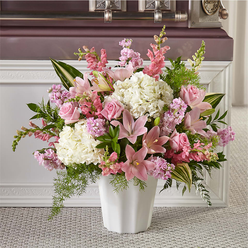 Simply Serene Floor Basket – Creative Florist, Cherry Valley MA