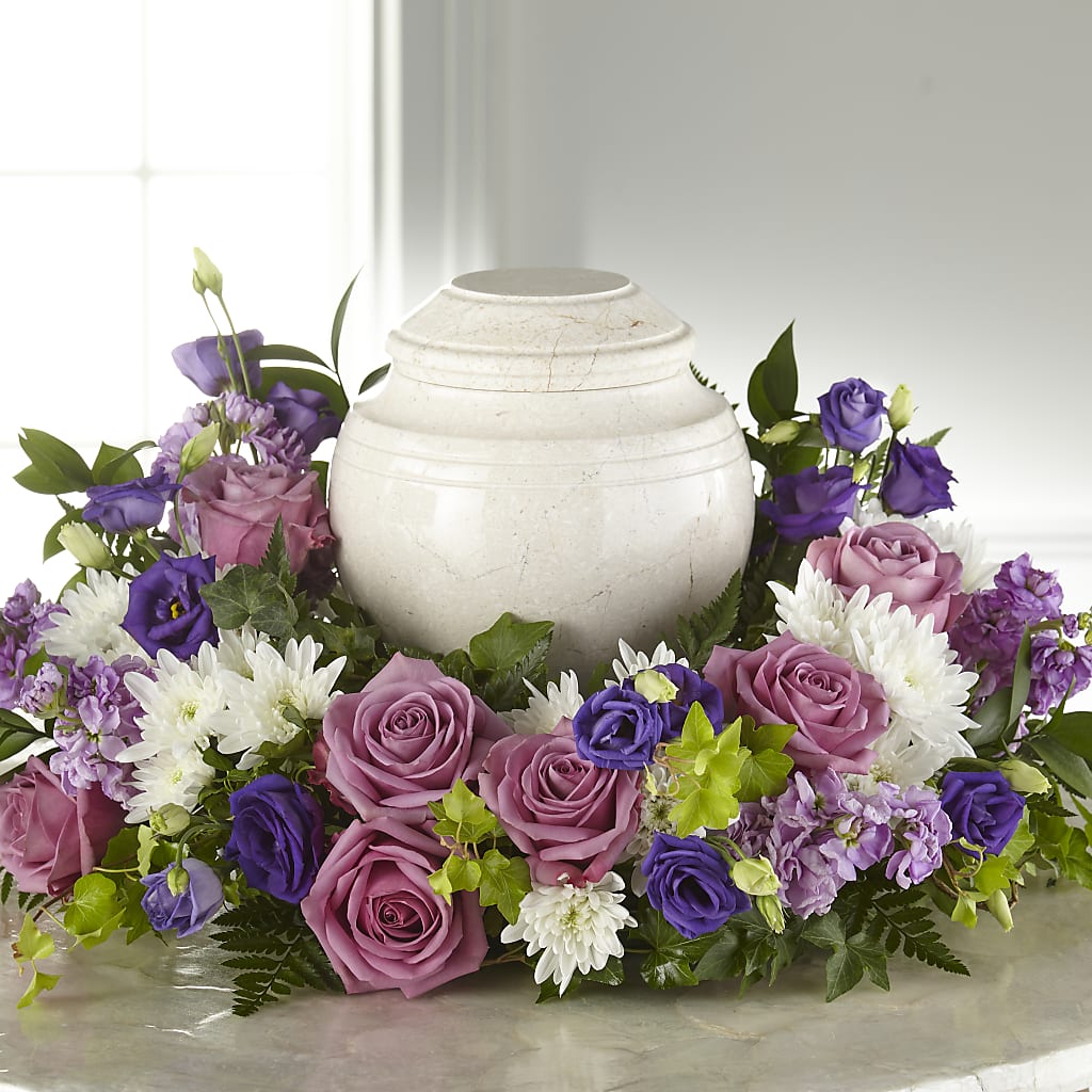Blooming Sympathy Cremation Adornment – Creative Florist, Cherry Valley MA