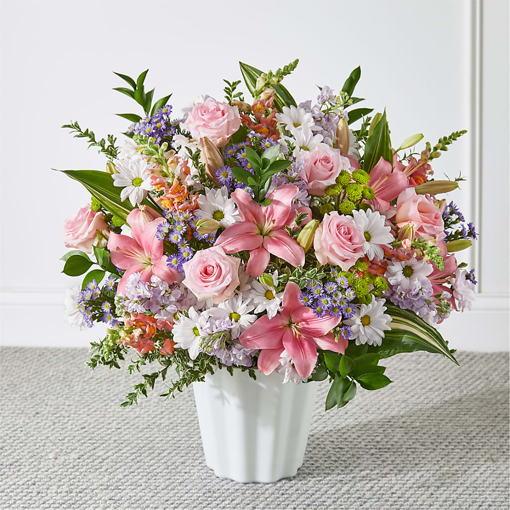 Abundant Compassion Floor Basket – Creative Florist, Cherry Valley MA