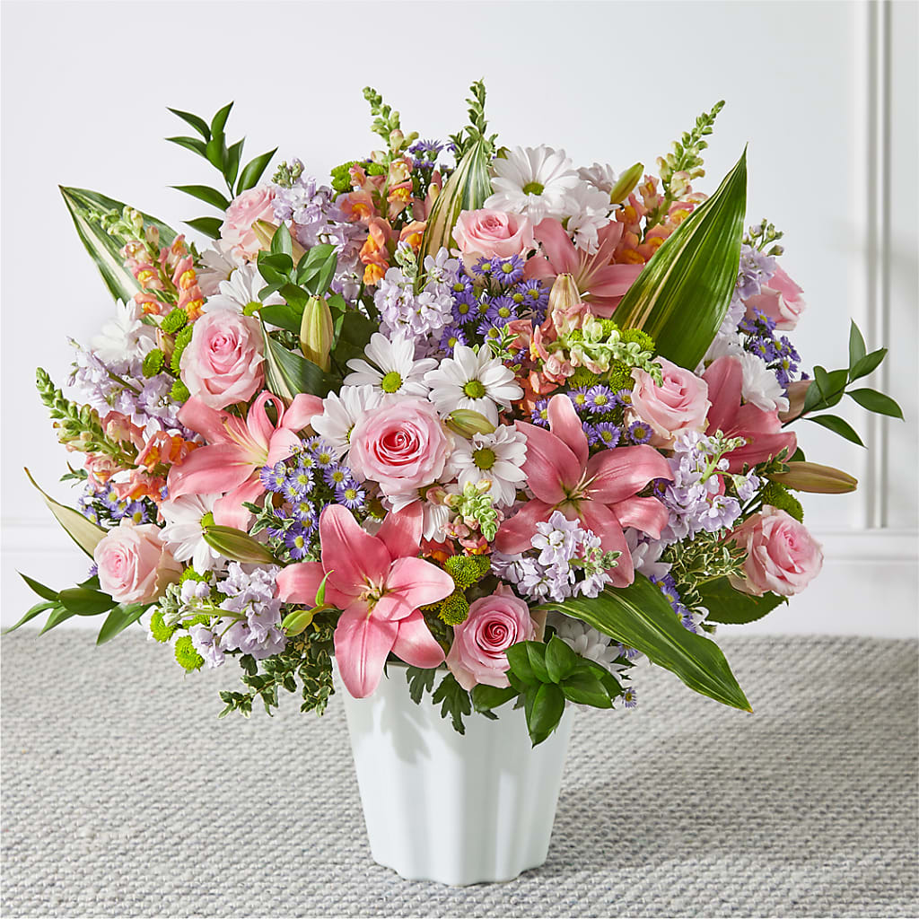 Abundant Compassion Floor Basket – Creative Florist, Cherry Valley MA