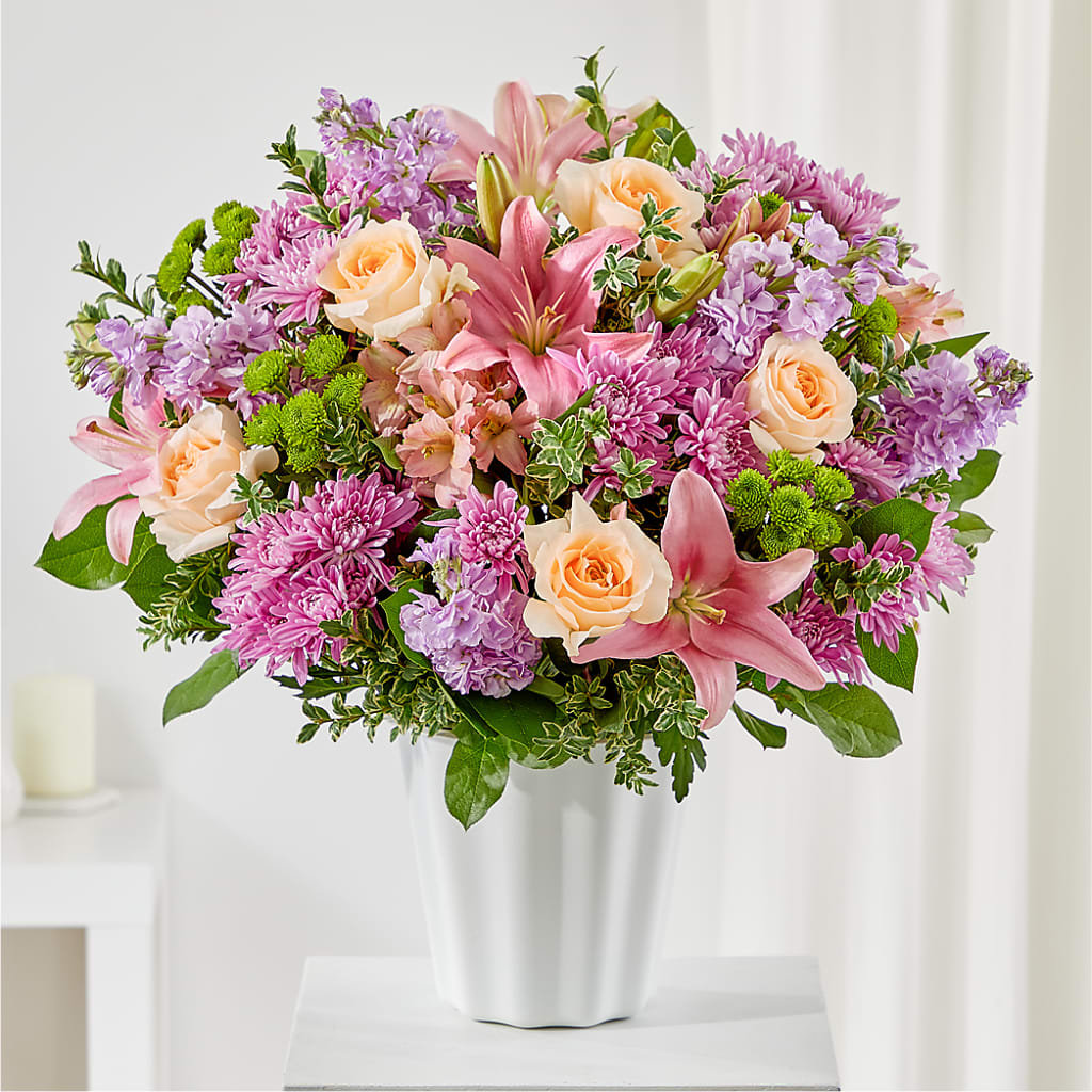 Supportive Embrace Tabletop Basket – Creative Florist, Cherry Valley MA