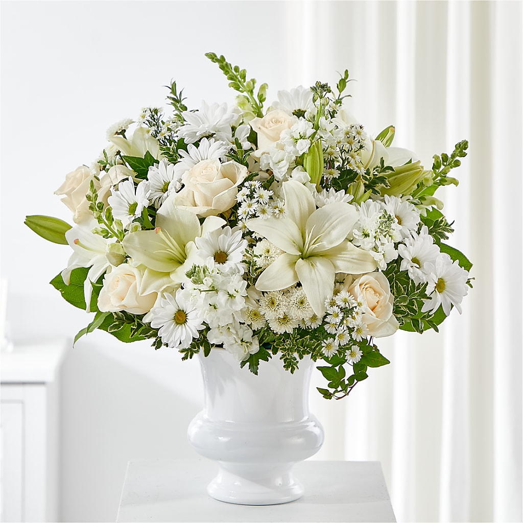 Uplifting Urn Arrangement – Creative Florist, Cherry Valley MA