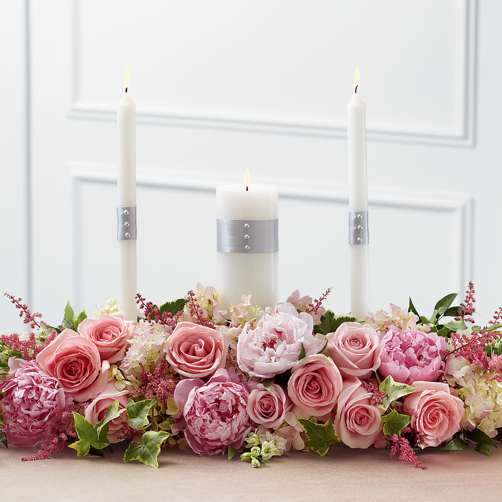 Worldwide Romance Unity Candle Arrangement – Creative Florist, Cherry Valley MA