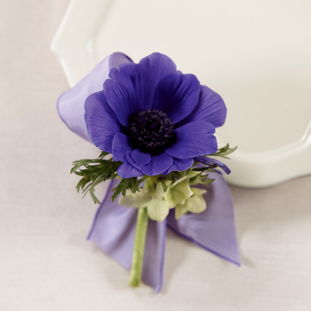 Purple Passion Boutonniere – Creative Florist, Cherry Valley MA