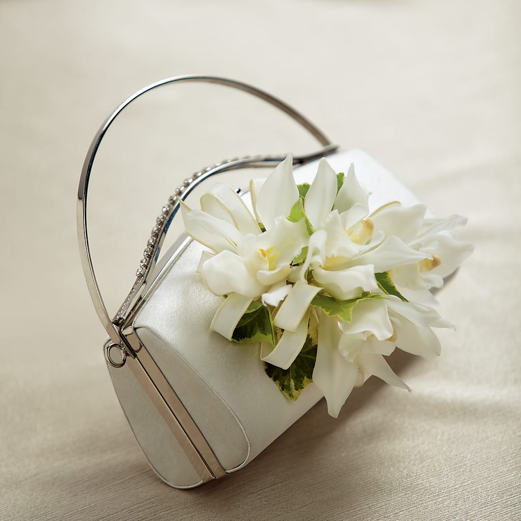 White Purse Decor – Creative Florist, Cherry Valley MA