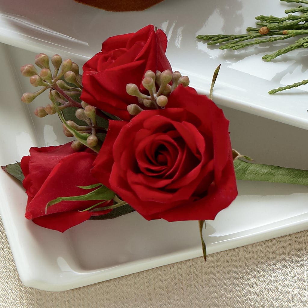 Red Spray Rose Boutonniere – Creative Florist, Cherry Valley MA