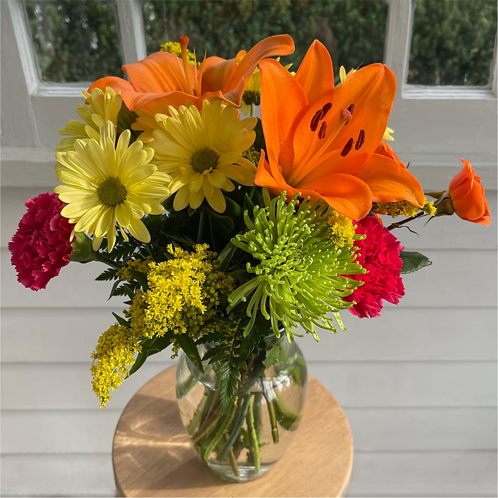Bold & Bright – A Florist Original –  Creative Florist, Cherry Valley MA