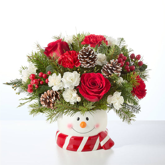 Jolly Snowman Bouquet –  Creative Florist, Cherry Valley MA