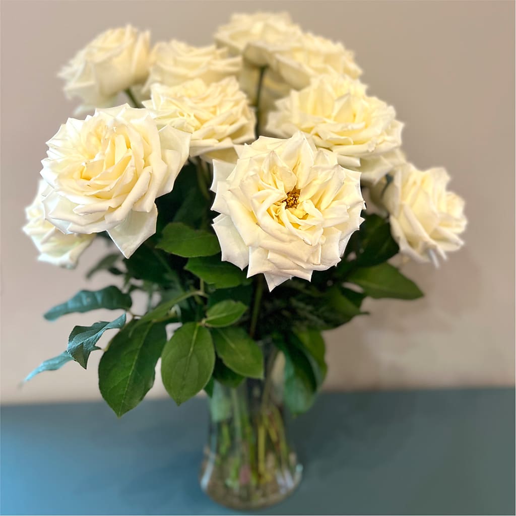 Long Stem Yellow Rose Bouquet –  Creative Florist, Cherry Valley MA
