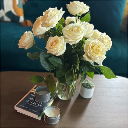 Long Stem Yellow Rose Bouquet –  Creative Florist, Cherry Valley MA