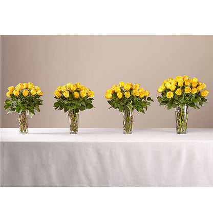 Long Stem Yellow Rose Bouquet –  Creative Florist, Cherry Valley MA