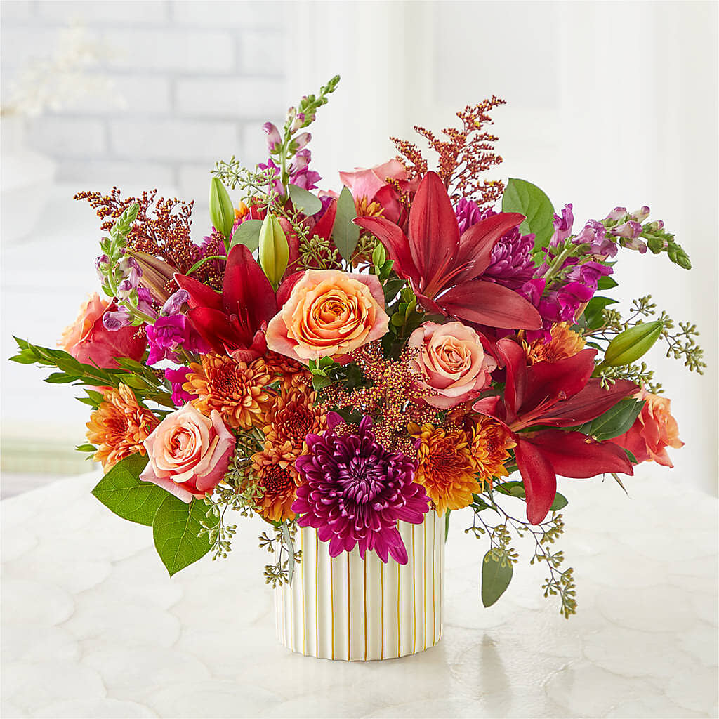 Burgundy Landscape Bouquet –  Creative Florist, Cherry Valley MA