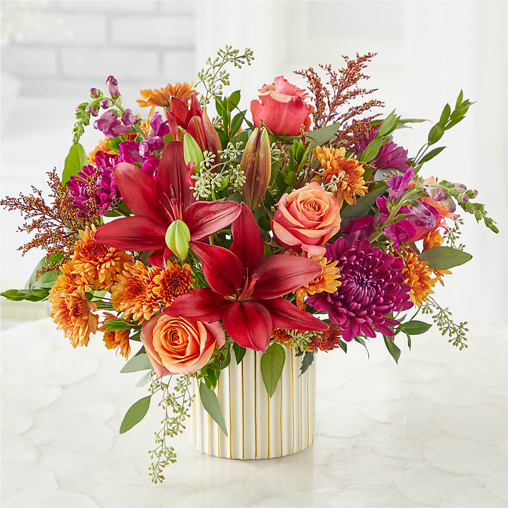 Burgundy Landscape Bouquet –  Creative Florist, Cherry Valley MA