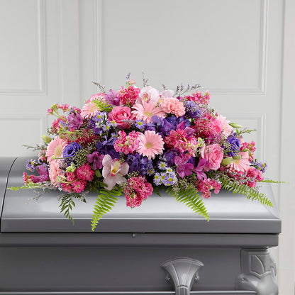 Glorious Garden Casket Spray –  Creative Florist, Cherry Valley MA
