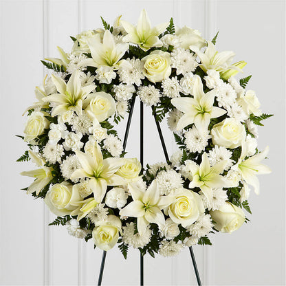 Treasured Tribute Wreath –  Creative Florist, Cherry Valley MA