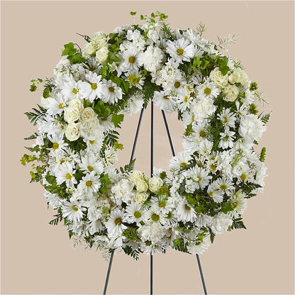 Faithful Wishes Wreath –  Creative Florist, Cherry Valley MA