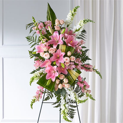 Elegant Embrace Standing Spray –  Creative Florist, Cherry Valley MA