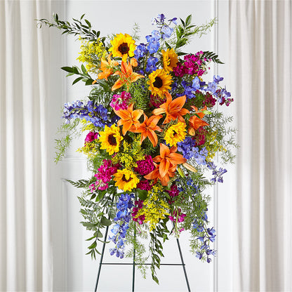 Sunlit Memories Standing Spray (Standard) –  Creative Florist, Cherry Valley MA