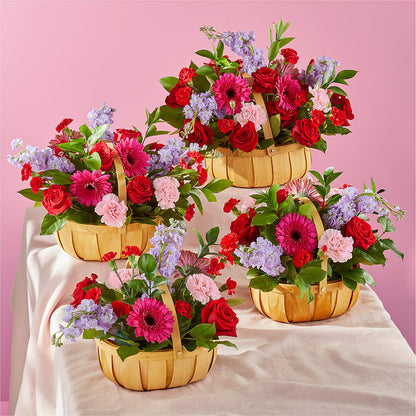 Pink Picnic Basket –  Creative Florist, Cherry Valley MA