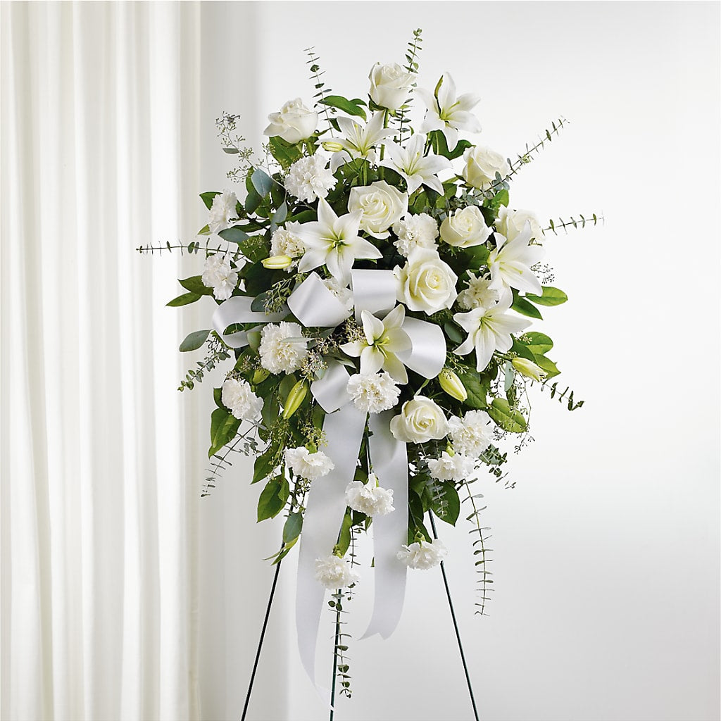 With Care Standing Spray –  Creative Florist, Cherry Valley MA