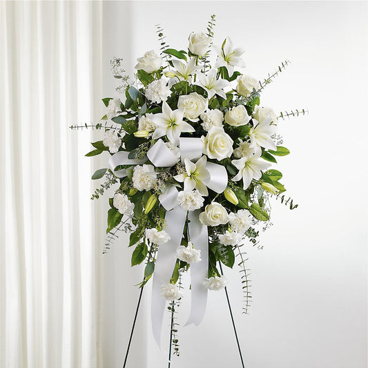 With Care Standing Spray –  Creative Florist, Cherry Valley MA