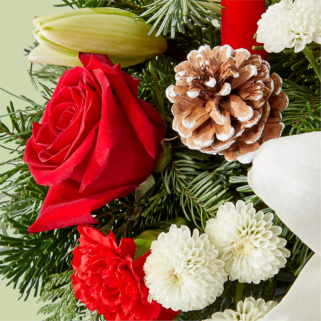 Seasonal Festivities Centerpiece –  Creative Florist, Cherry Valley MA