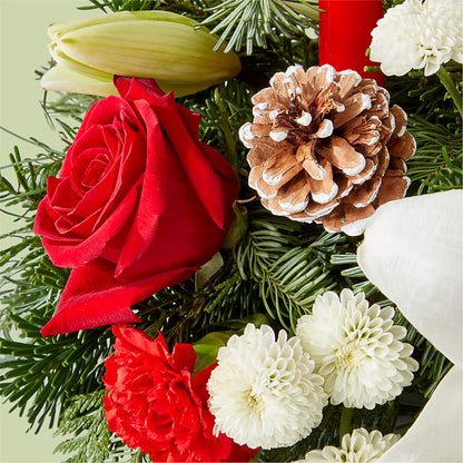 Seasonal Festivities Centerpiece –  Creative Florist, Cherry Valley MA