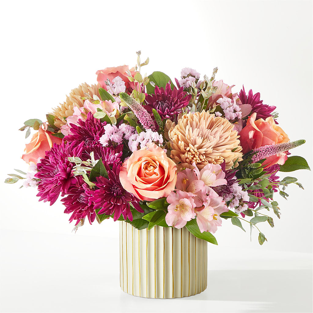 Berry Cobbler Bouquet with Ivory Vase –  Creative Florist, Cherry Valley MA