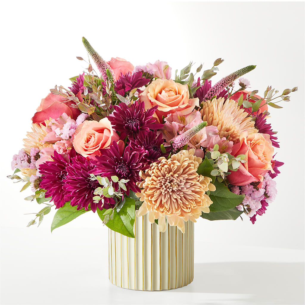 Berry Cobbler Bouquet with Ivory Vase –  Creative Florist, Cherry Valley MA