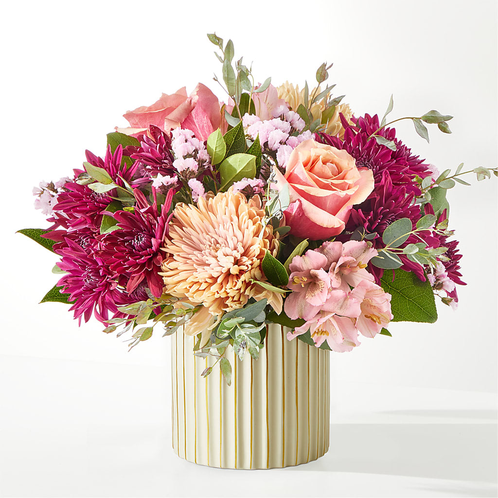 Berry Cobbler Bouquet with Ivory Vase –  Creative Florist, Cherry Valley MA