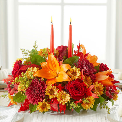 Autumn's Embrace Centerpiece –  Creative Florist, Cherry Valley MA