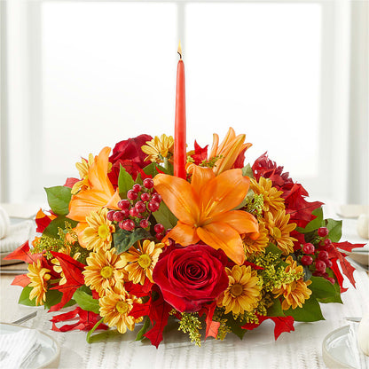Autumn's Embrace Centerpiece –  Creative Florist, Cherry Valley MA