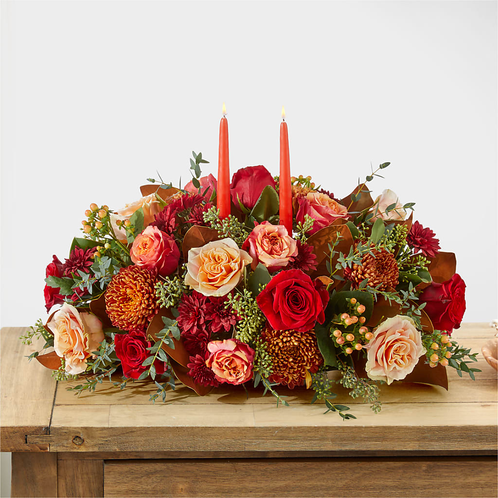 Gather Near Centerpiece –  Creative Florist, Cherry Valley MA