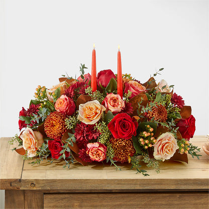 Gather Near Centerpiece –  Creative Florist, Cherry Valley MA