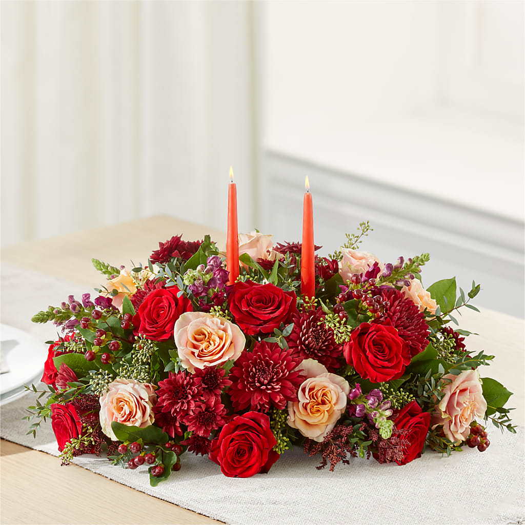 Most Thankful Centerpiece –  Creative Florist, Cherry Valley MA
