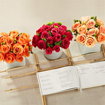 Dawn Rose Centerpiece –  Creative Florist, Cherry Valley MA